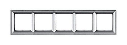 Рамка 5 постов JUNG ECO PROFI, алюминий