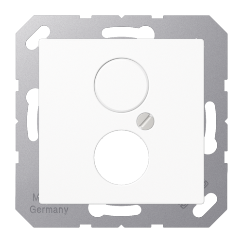 Накладка на аудиорозетку JUNG А-СЕРИЯ, белый