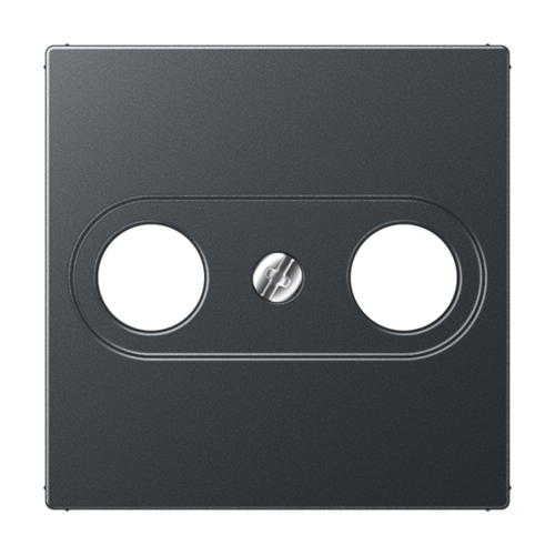 Накладка на розетку телевизионную JUNG А-СЕРИЯ, антрацит матовый