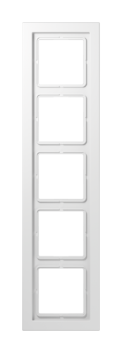 Рамка 5 постов JUNG LS DESIGN, белый