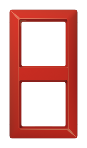 Рамка 2 поста JUNG AS 500, красный