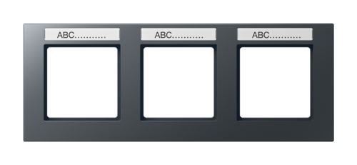 Рамка 3 поста JUNG A CREATION, антрацит