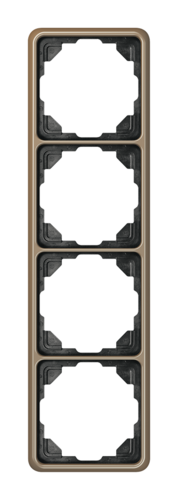 Рамка 4 поста JUNG CD 500, бронзовый