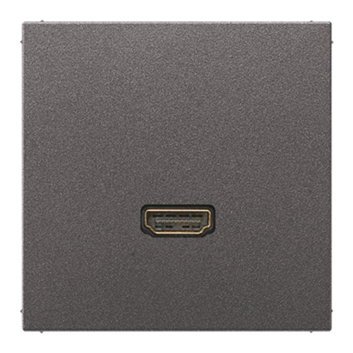 Розетка HDMI JUNG LS METAL, антрацит