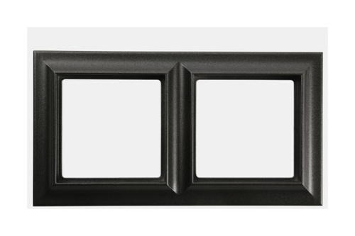 Рамка 2-поста; Eco Profi  Standart; термопласт; антрацит