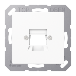 Накладка на розетку информационную JUNG А-СЕРИЯ, белый