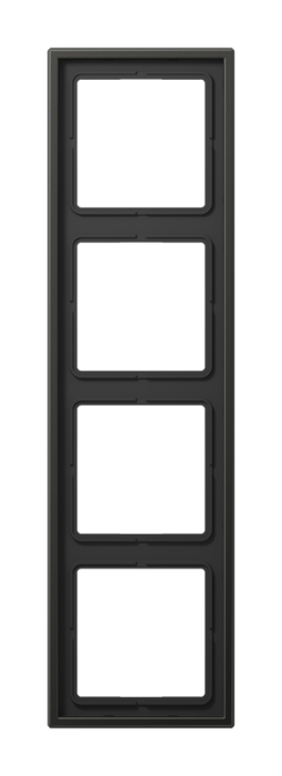 Рамка 4 поста JUNG LS METAL, антрацит