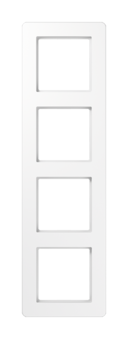 Рамка 4 поста JUNG AFLOW, белый блестящий