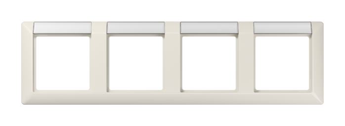Рамка 4 поста JUNG AS 500, горизонтальная, слоновая кость