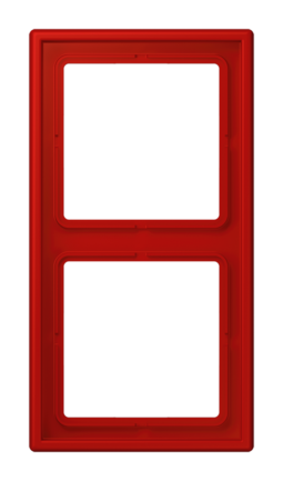 Рамка 2 поста JUNG LS 990, rouge vermillon 31