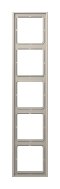 Рамка 5 постов JUNG LS METAL, благородная сталь