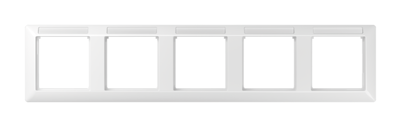 Рамка 5 постов JUNG AS 500, горизонтальная, белый