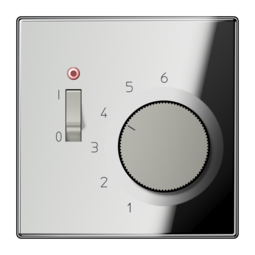 Термостат комнатный JUNG LS METAL, хром