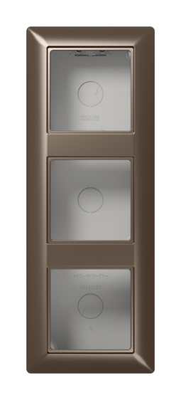 Коробка для накладного монтажа 3-кратная; мокко