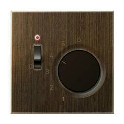 Накладка на терморегулятор Jung LS METAL, античная латунь, METR231PLAT