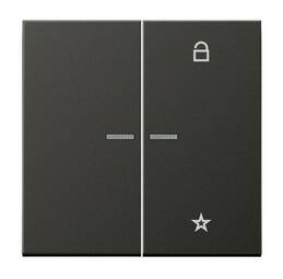 Накладка на жалюзийный выключатель Jung LS METAL, антрацит, AL1701AN